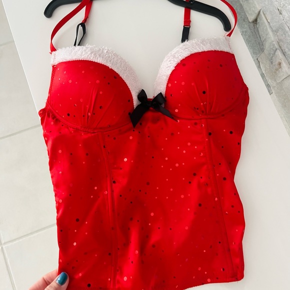 Fredrick’s of Hollywood Christmas Lingerie Corset Top - Picture 6 of 10